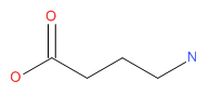 Gamma-aminobutyric acid (GABA) chemical structure